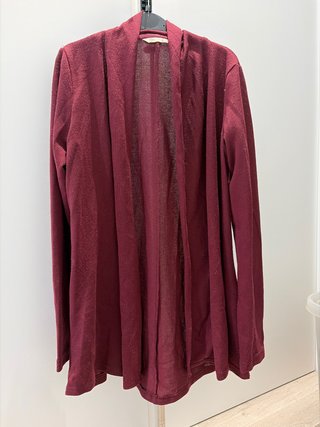 Cárdigan granate Lefties Talla M
