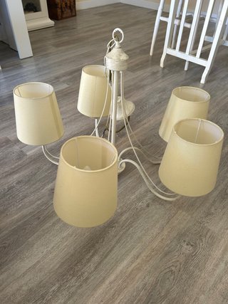 Lámpara de techo clásica con 5 brazos