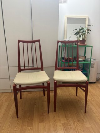 Set de 2 Sillas de Comedor de Madera