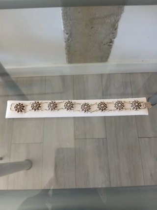 Pulsera de plata botón charro nueva