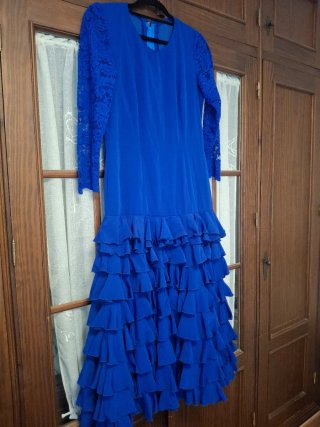 Vestido de flamenca azul