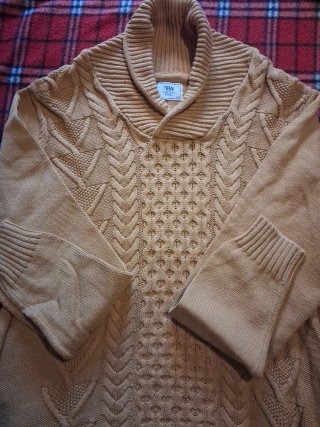 Jersey Easy Wear Cuello Esmoquin Beige XXL