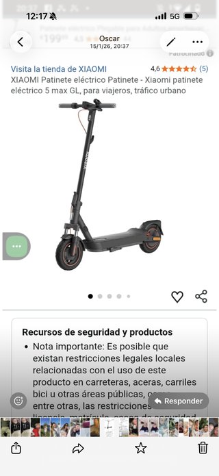 Patinete Xiaomi poco uso