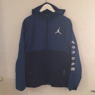 Air JORDAN Nike chaqueta azul negro windrunner M