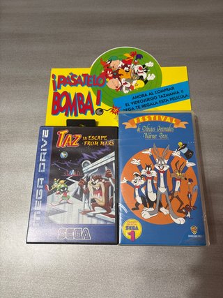 Taz in Escape from Mars + VHS Warner Bros.