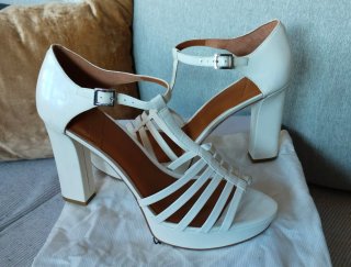 Zapatos tacón What For blancos talla 39