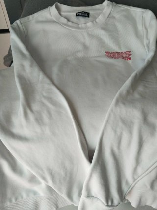 Sudadera Diesel Blanca Hombre