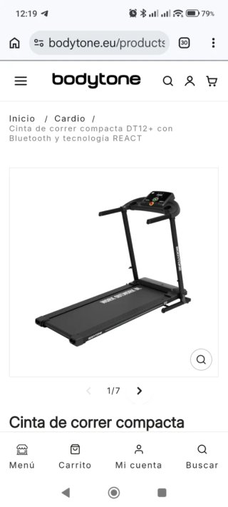 Cinta de correr compacta Bodytone DT12+