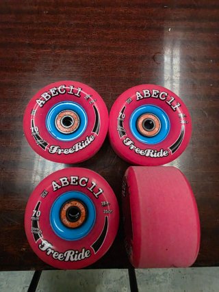 4 Ruedas Longboard ABEC 11 FreeRide 70mm