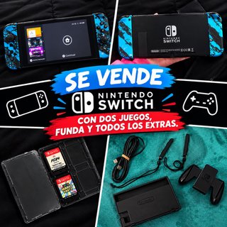 Nintendo Switch con juegos y accesorios