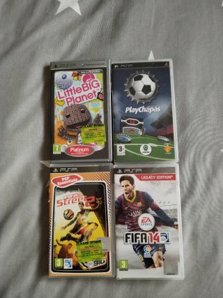Lote 4 juegos PSP: FIFA, LittleBigPlanet