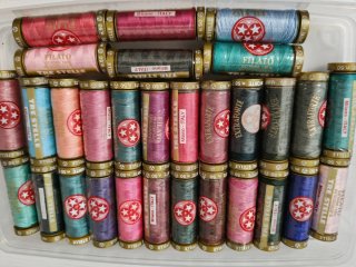 Set 30 Rocchetti Filo cucirini Tre Stelle spolette