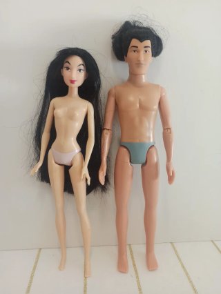 Muñecos Mulán y Shan Li Disney