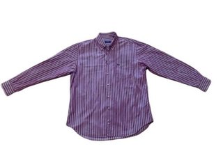 Camisa Burberry London Rayas Morado/Blanco