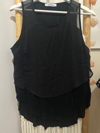 Camisa de tirantes negra Pull&Bear