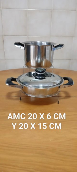 Set Ollas AMC 20x6cm. 20x15cm apta para SECUQUICK