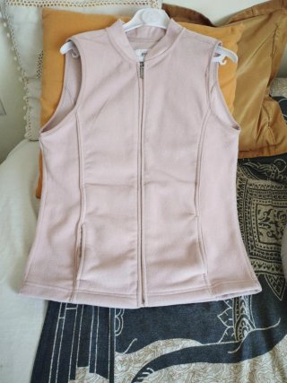 Chaleco rosa mujer