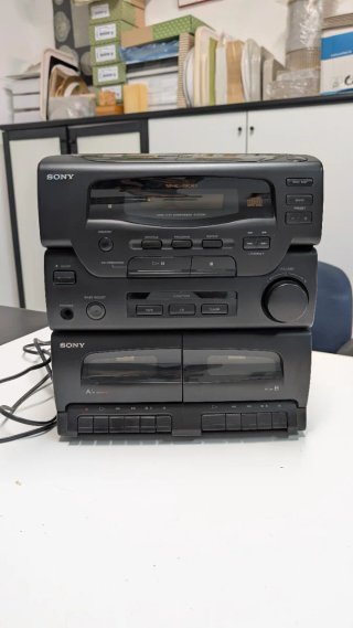 Stereo Sony MHC-G100 Vintage – Lettore 3 CD, Doppi