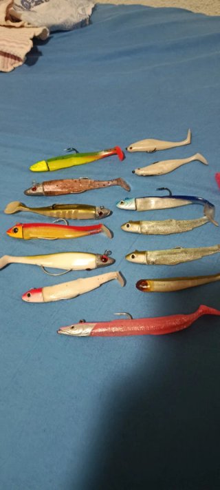 Pack de 18 vinilos para pesca