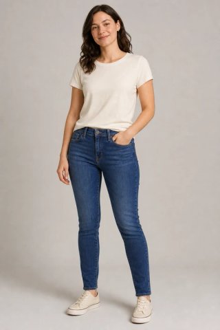 Vaqueros Levi's 711 Skinny azul mujer W29 L30