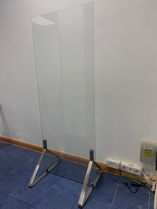 Mampara oficina cristal