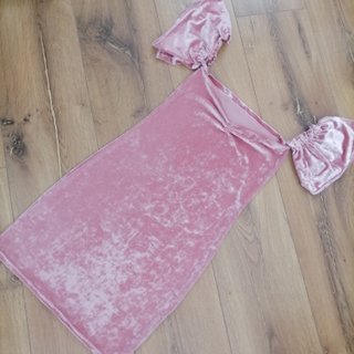 Vestido/camiseta rosa terciopelo