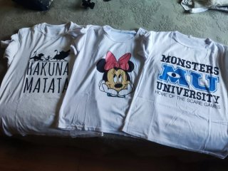 Lote 3 Camisetas Disney Talla M
