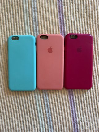 3 Fundas Silicona iPhone 6 / 6s