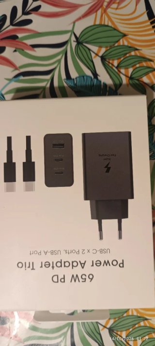 Multi Cargador  65W Power Adapter Trio