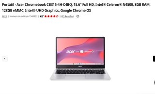Portátil Acer Chromebook CB315-4H
