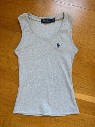 Top Ralph Lauren Gris Talla S Mujer