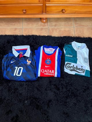 Lote 3 Camisetas Fútbol Talla M