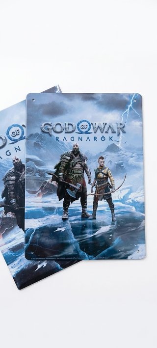 Poster in latta God of War Ragnarök