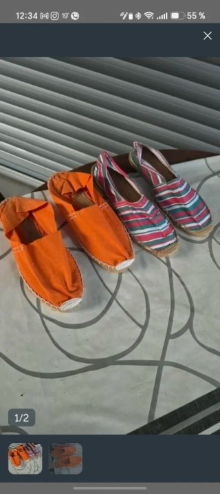 2 Pares de Espardeñas