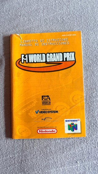 Manual F1 World Grand Prix (Nintendo 64)