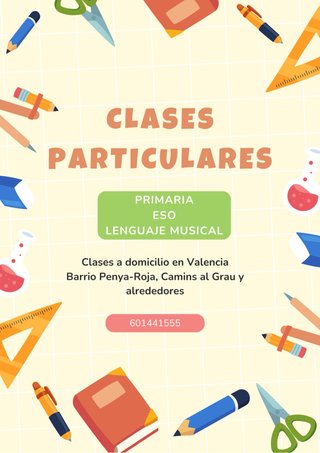 Clases Particulares. Primaria, ESO, Conservatorio