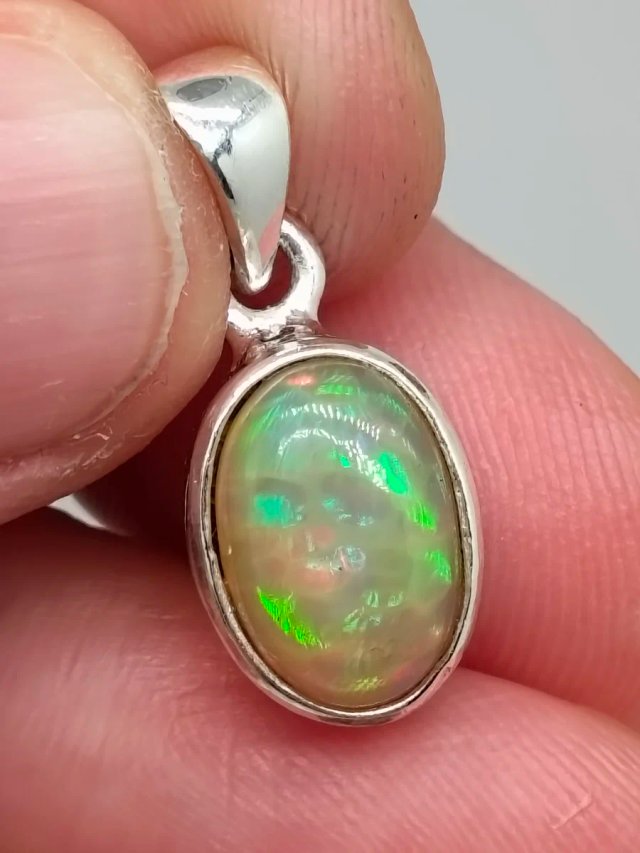 Colgante Plata 925 y Ópalo Natural Etiope