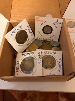 Lote de monedas españolas antiguas