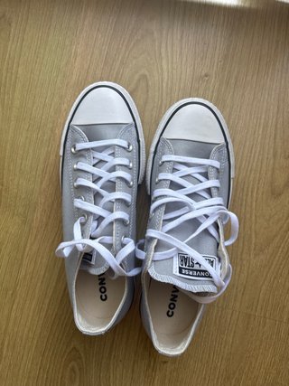 Zapatillas Converse con Plataforma Gris