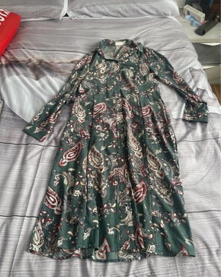 Vestido largo estampado