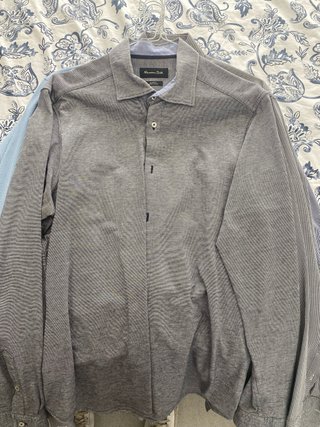 Camisa Massimo Dutti Gris Talla 39