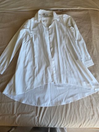 Camisa larga blanca