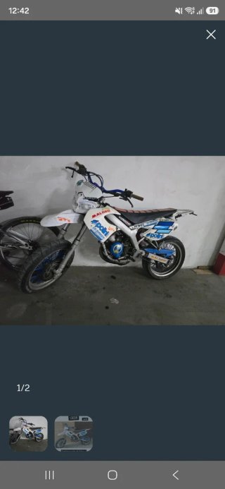 Malaguti XSM Supermotard Blanca y Azul