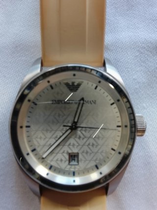 Reloj Emporio Armani Hombre Beige/Plata