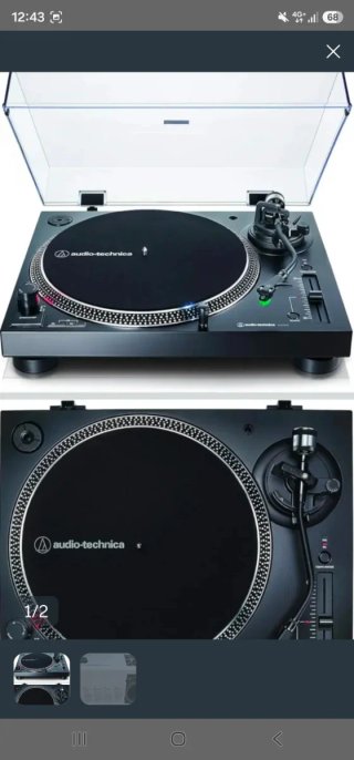 Giradischi Audio-Technica Nero/Argento