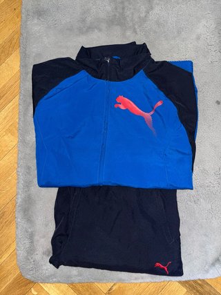 Chándal Puma Azul y Negro talla M vintage