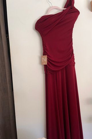 Vestido de fiesta Cecilia burdeos