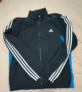 Chaqueta Chándal Adidas Negra y Azul Talla M