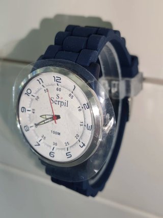 Reloj Serpil Azul y Plateado