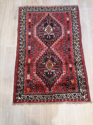 Alfombra Persa Lana Roja y Azul